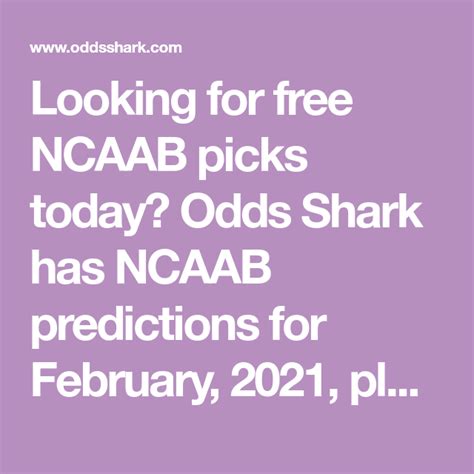 oddsshark ncaab computer picks